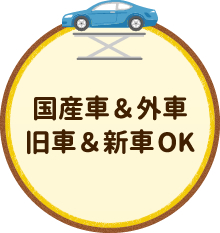 国産車＆外車／旧車＆新車OK